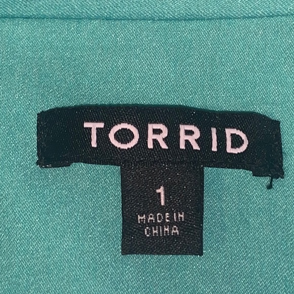TORRID ⭐️ Mint Green Cut Away Stretch Blazer - Picture 7 of 9